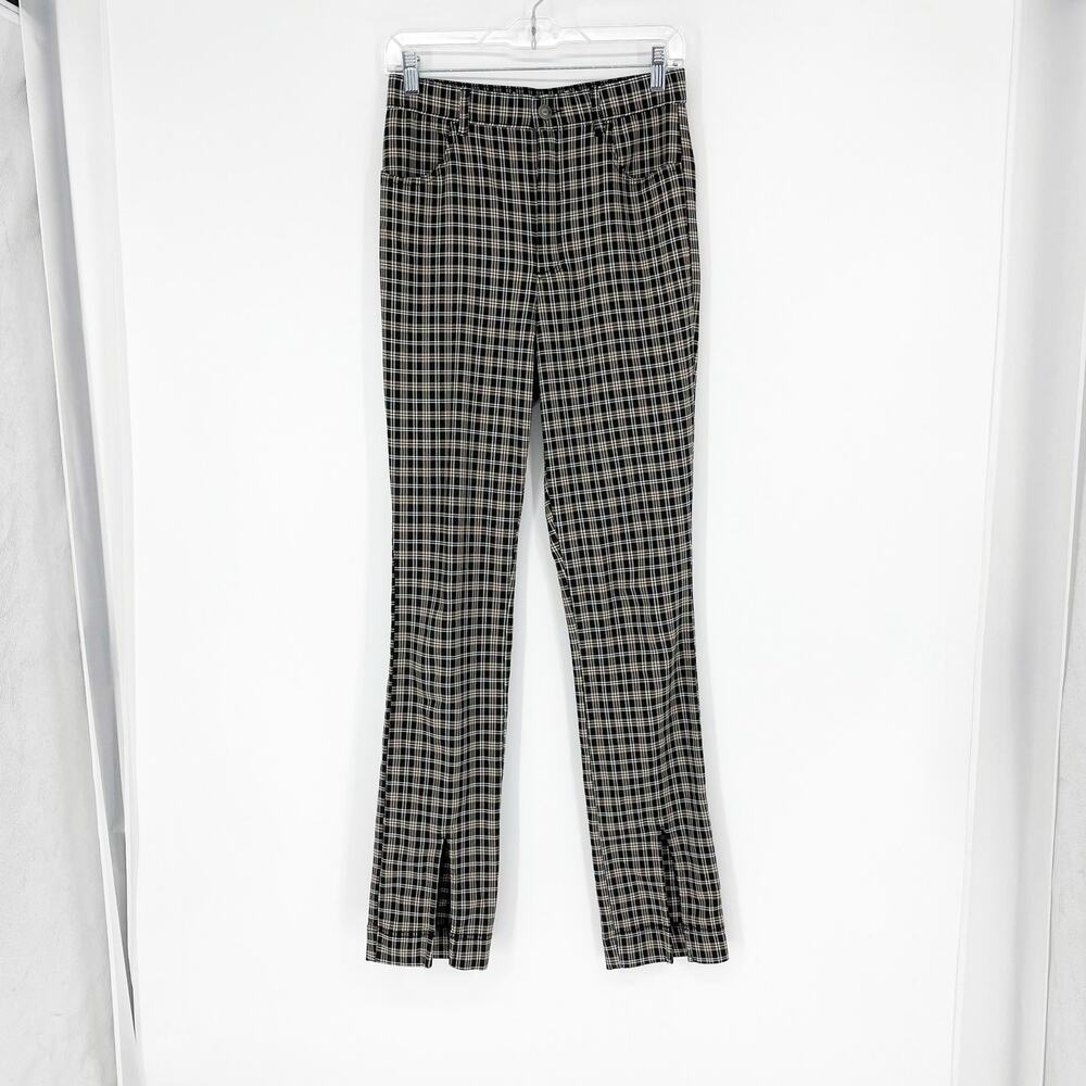 Hollister High Rise Plaid Pants Size Small